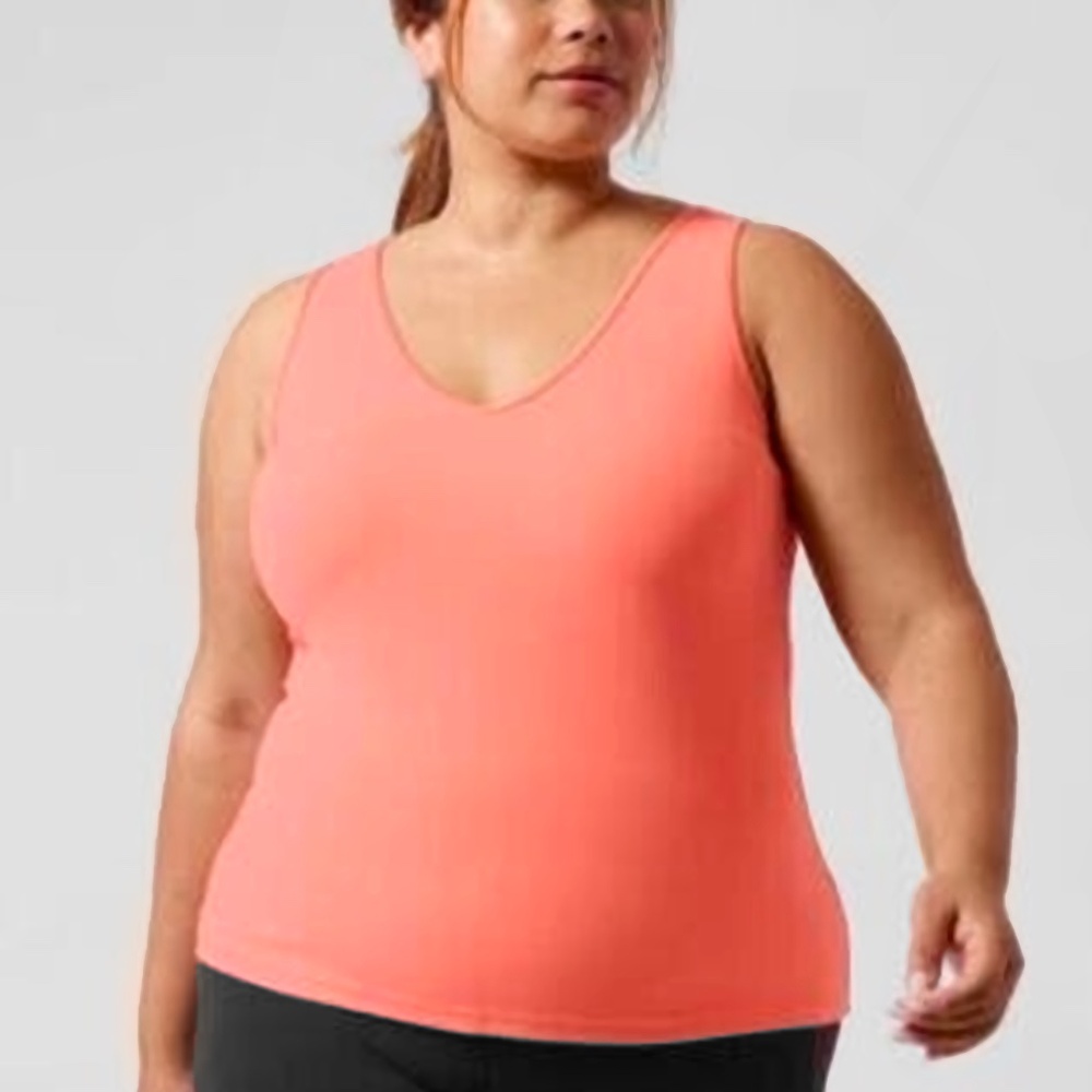 Athleta - Transcend Tank Top Coral Sunset - 3X